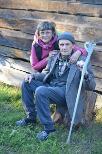 Ніна Матяш з батьком Валерієм  у Камені-Каширському